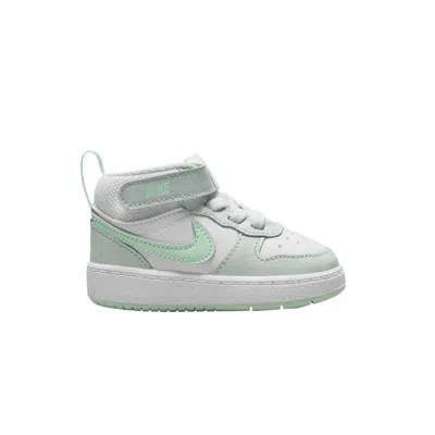 Pre-owned Nike Court Borough Mid 2 Td 'pure Platinum Mint Foam' | Grey | Infant Size 3
