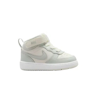 Pre-owned Nike Court Borough Mid 2 Td 'sail Light Silver' | Green | Infant Size 6