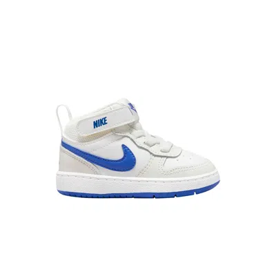 Pre-owned Nike Court Borough Mid 2 Td 'summit White Hyper Royal' | Infant Size 6