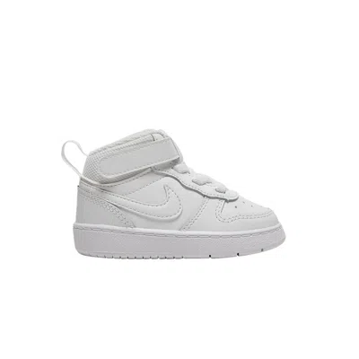 Pre-owned Nike Court Borough Mid 2 Td 'triple White' | Infant Size 5