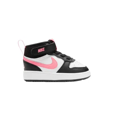 Pre-owned Nike Court Borough Mid 2 Td 'white Sunset Pulse' | Black | Infant Size 9