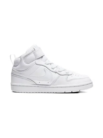 NIKE COURT BOROUGH MID 2 "TRIPLE WHITE" SNEAKERS