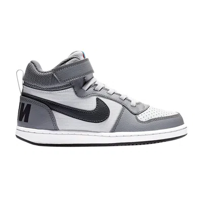 Pre-owned Nike Court Borough Mid Ps 'cool Grey/pure Platinum/photo Blue/anthracite' | Kid's Size 3 In Gray
