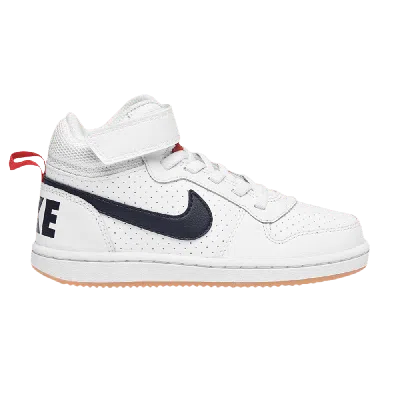Pre-owned Nike Court Borough Mid Ps 'white Obsidian Gum'