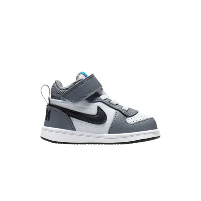 Pre-owned Nike Court Borough Mid Td 'grey White Blue' | Infant Size 10
