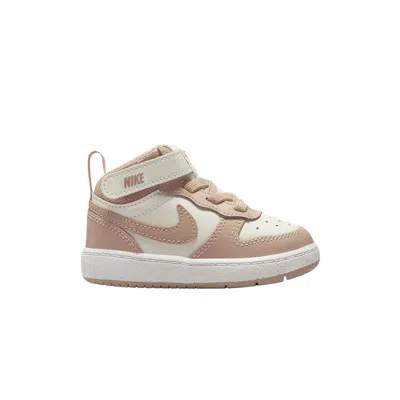 Pre-owned Nike Court Borough Mid Td 'white Pink' | Infant Size 6