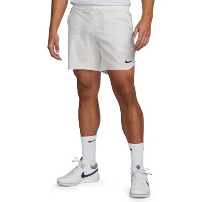 Nike Court Dri-fit Slam Tennis Shorts In White