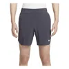 Nike Court Dri-fit Slam Tennis Shorts 'gridiron White' In Gray