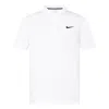 Nike Dri-fit Victory Logo Quick Dry Breathable Sports Short Sleeve Polo Shirt White In White
