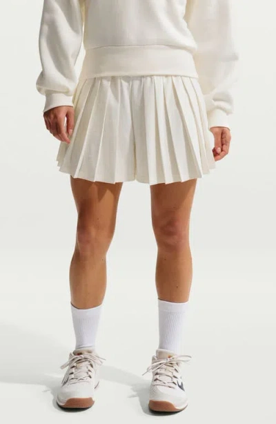 Nike Court Dri-fit High-waisted Tennis Shorts In White
