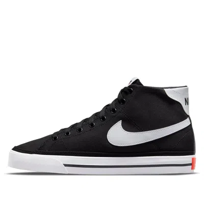 Nike Court Legacy Canvas Mid 'black White' In Multi