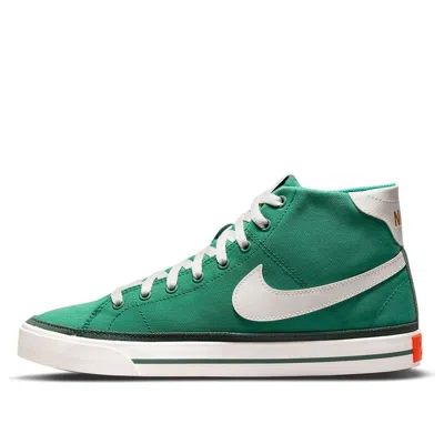 Nike Court Legacy Canvas Mid 'green White' In Multi
