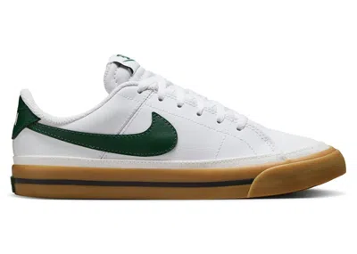 Pre-owned Nike Court Legacy Fir Sneakers In White/gum Light Brown/anthracite