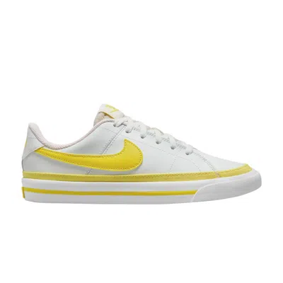 Pre-owned Nike Court Legacy Gs 'opti Yellow' | White | Kid's Size 7