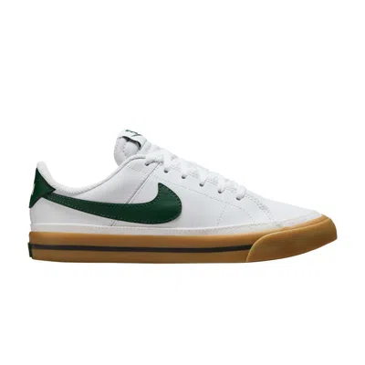 Pre-owned Nike Court Legacy Gs 'white Fir Gum' | Kid's Size 5.5