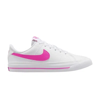 Pre-owned Nike Court Legacy Gs 'white Laser Fuchsia' | Kid's Size 5