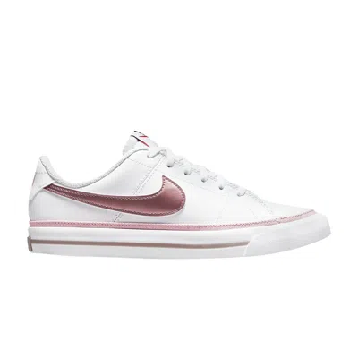 Pre-owned Nike Court Legacy Gs 'white Pink Glaze' | Kid's Size 6.5
