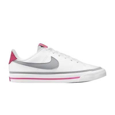 Pre-owned Nike Court Legacy Gs 'white Pink Prime Light Smoke Grey' | Kid's Size 5.5