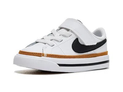 Nike Court Legacy (infant/toddler) Kid's Shoes White/black/desert Ochre/gum Light Brown : 10 Toddler M, L