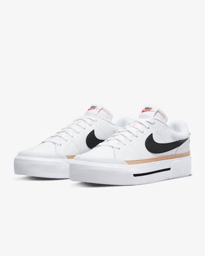 Nike Court Legacy Lift Dm7590-100 Sneakers Women's White Platform Shoes Fd186