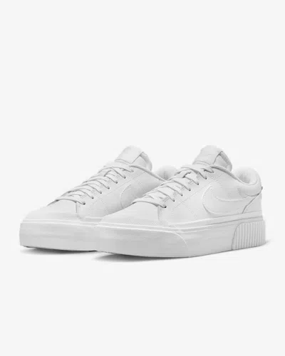 NIKE COURT LEGACY LIFT DM7590-101 SNEAKER WOMENS WHITE PLATFORM SHOES HAM460