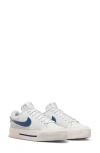 Nike Court Legacy Lift Platform Sneaker In White/blue/orewood