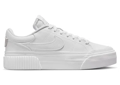 Pre-owned Nike Court Legacy Lift Triple (women's) Sneakers In White