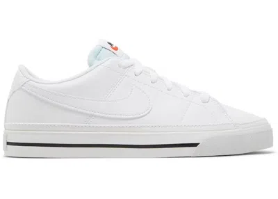 Pre-owned Nike Court Legacy Next Nature (women's) Sneakers In White/black/volt In Multi