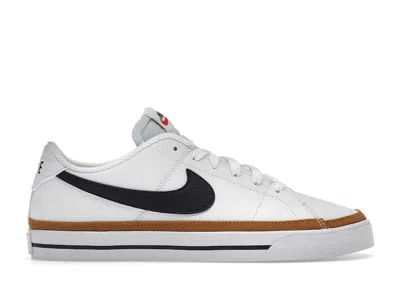 Pre-owned Nike Court Legacy Next Nature (women's) Sneakers In White/desert Ochre/team Orange