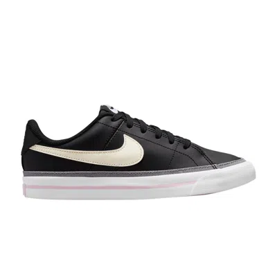 Pre-owned Nike Court Legacy Se Gs 'black Pink Foam Cashmere' | Kid's Size 6
