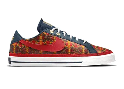 Pre-owned Nike Court Legacy Serena Williams Design Crew Cinnabar (women's) Sneakers In Armory Navy Blue/summit Whit