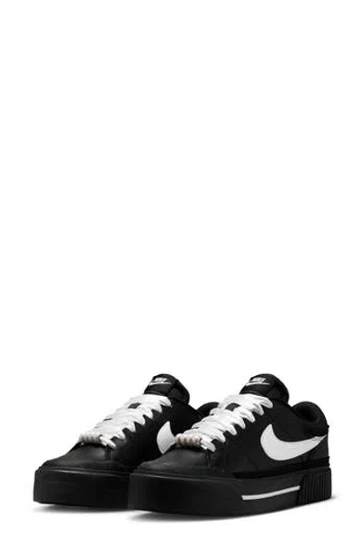 Nike Court Legacy Sneaker In Black