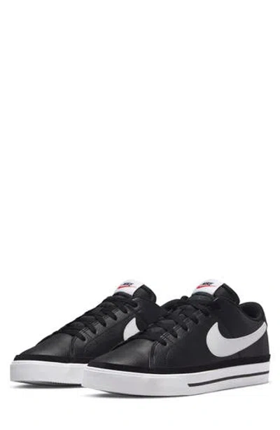 Nike Court Legacy Sneaker In Black/white