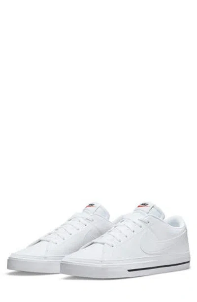 Nike Court Legacy Sneaker In White/white/black