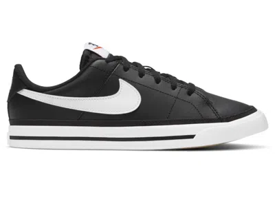 Pre-owned Nike Court Legacy Sneakers In Black/gum Light Brown/white