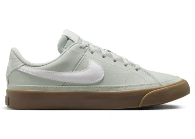 Pre-owned Nike Court Legacy Sneakers In Light Silver/gum Dark Brown/white