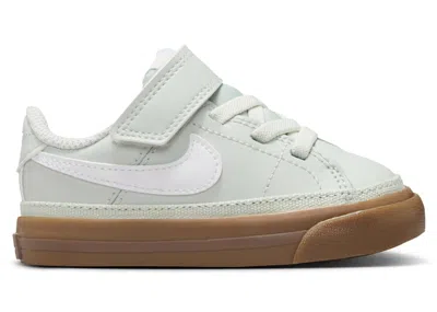 Pre-owned Nike Court Legacy Sneakers In Light Silver/gum Dark Brown/white