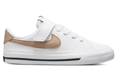 Pre-owned Nike Court Legacy Sneakers In White/black/hemp In Multi
