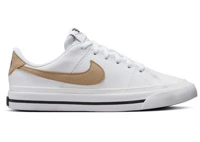 Pre-owned Nike Court Legacy Sneakers In White/black/hemp