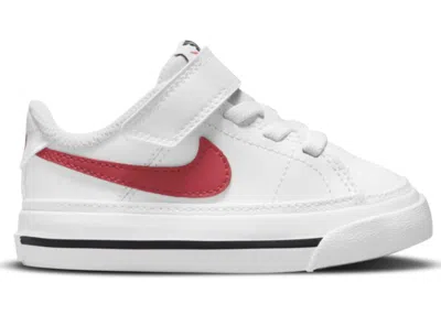 Pre-owned Nike Court Legacy Sneakers In White/black/university Red