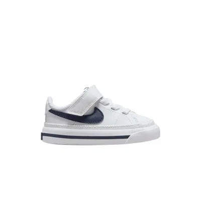 Pre-owned Nike Court Legacy Td 'white Midnight Navy' | Infant Size 9