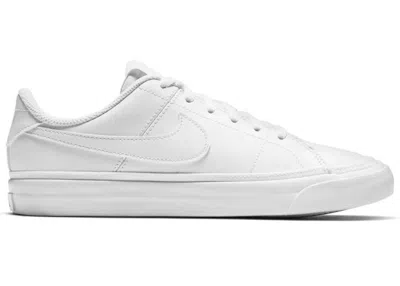 Pre-owned Nike Court Legacy Triple Sneakers In White