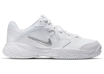 Pre-owned Nike Court Lite 2 N (women's) Sneakers In White/metallic Silver