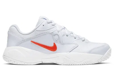 Pre-owned Nike Court Lite 2 (women's) Sneakers In Football Grey/white/bright Crimson In Multi