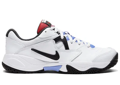 Pre-owned Nike Court Lite 2 (women's) Sneakers In White/laser Crimson/royal Pulse In Multi