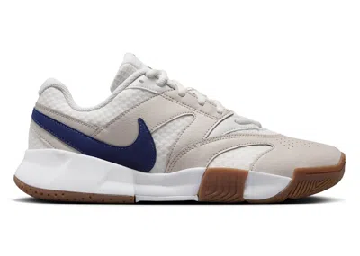 Pre-owned Nike Court Lite 4 Binary Blue (women's) Sneakers In Summit White/light Bone