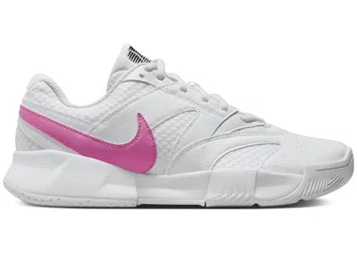 Pre-owned Nike Court Lite 4 (women's) Sneakers In White/black/playful Pink