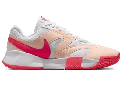 Pre-owned Nike Court Lite 4 (women's) Sneakers In White/crimson Tint/aster Pink In Multi
