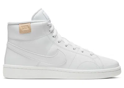 Pre-owned Nike Court Royale 2 Mid Triple (women's) Sneakers In White