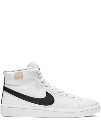 NIKE COURT ROYALE 2 MID "WHITE/ONYX" SNEAKERS